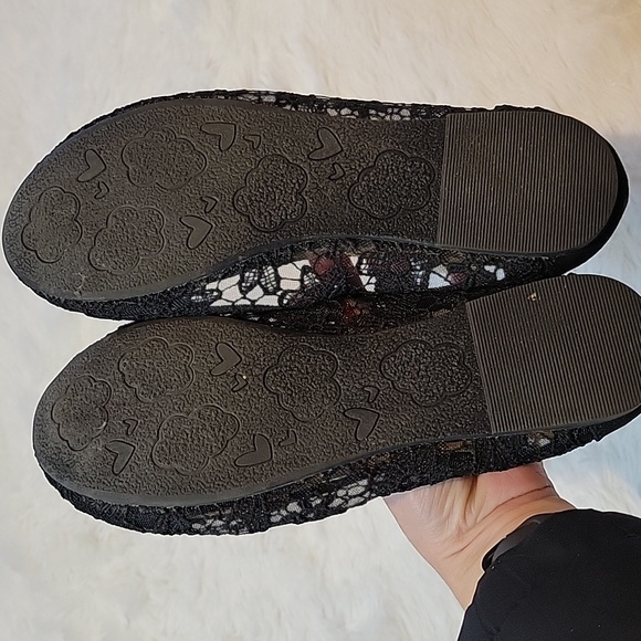 Jellypop Ballet Flats, Black Lace, size Womens 8M - Picture 3 of 5